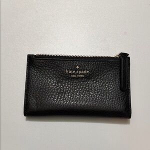 Kate Spade Black Pebbled Leather Wallet